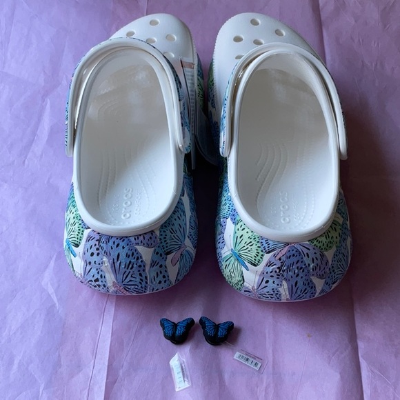 🦋 CROCS CRUSH BUTTERFLY CLOGS 🦋  NWT 🦋 - Picture 10 of 16